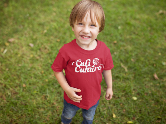 boy in cali culture shirt