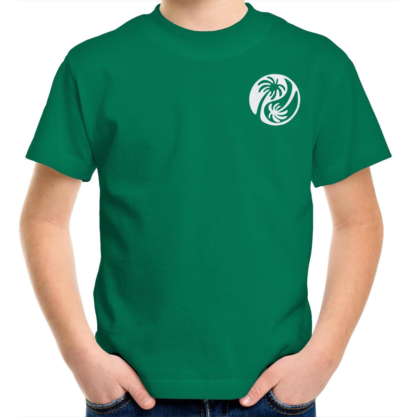 Cali White Ying Yang - Kids Tee