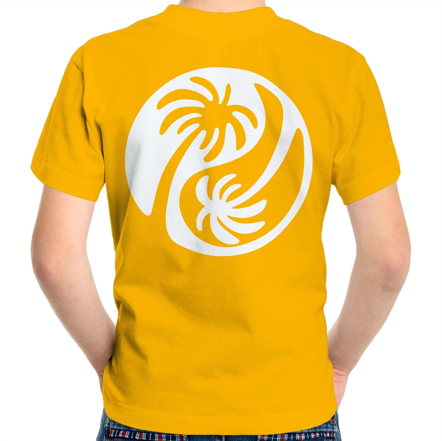 Cali White Ying Yang - Kids Tee