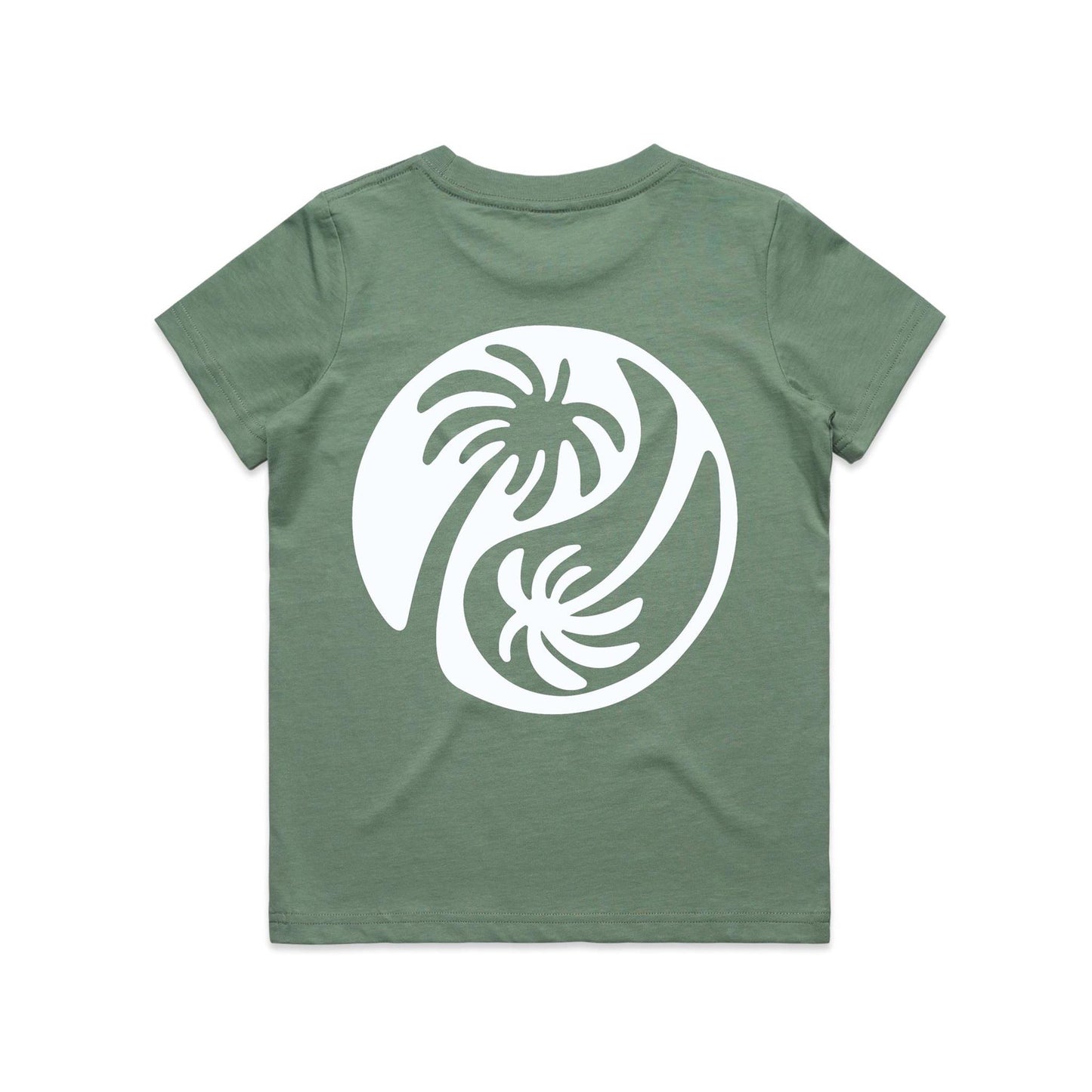 Youth Yin - Yang Palm Tee - White Logo