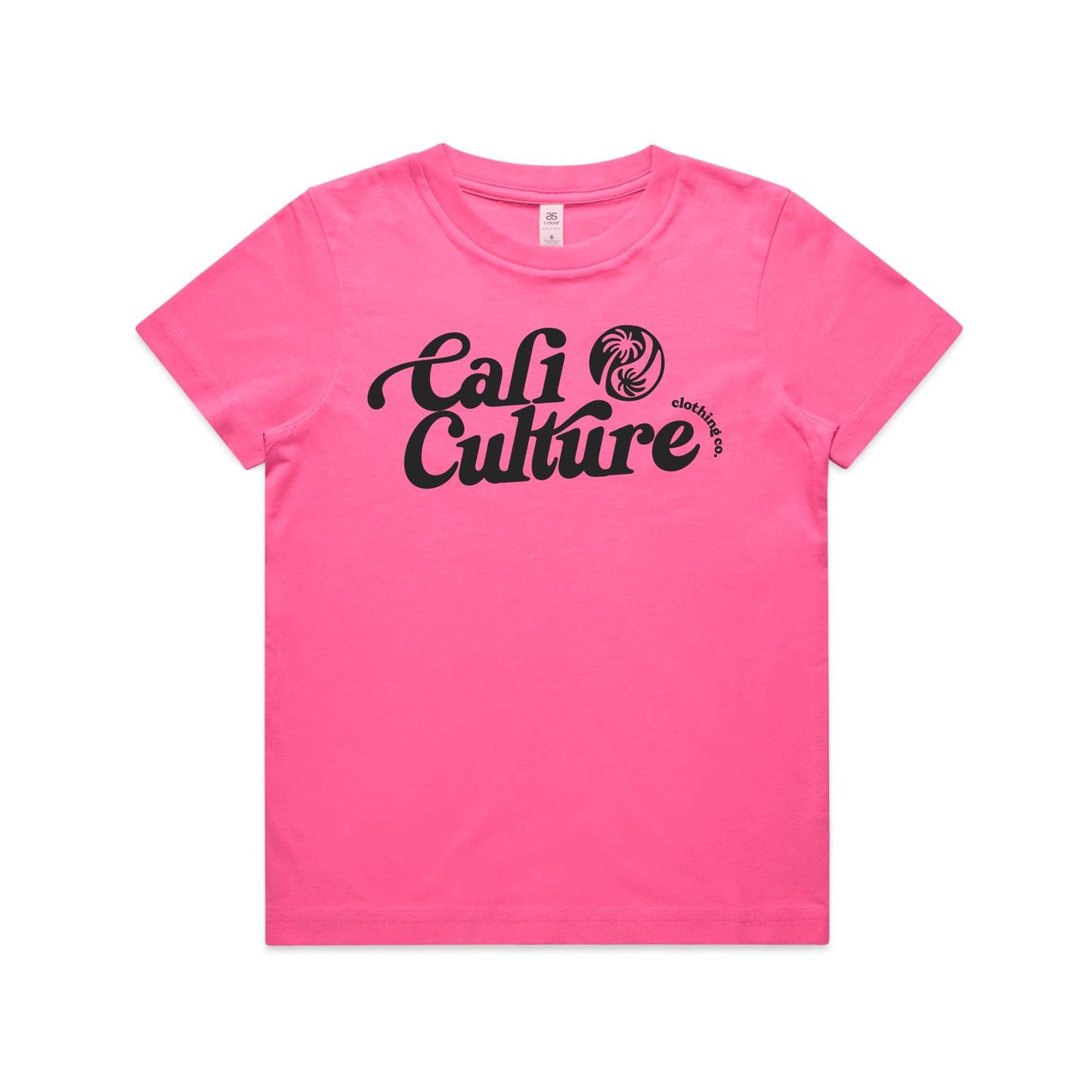 Pink Day Tee - Kids Black Cali Culture
