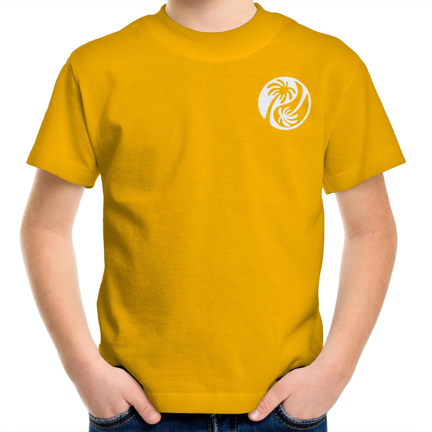 Cali White Ying Yang - Kids Tee