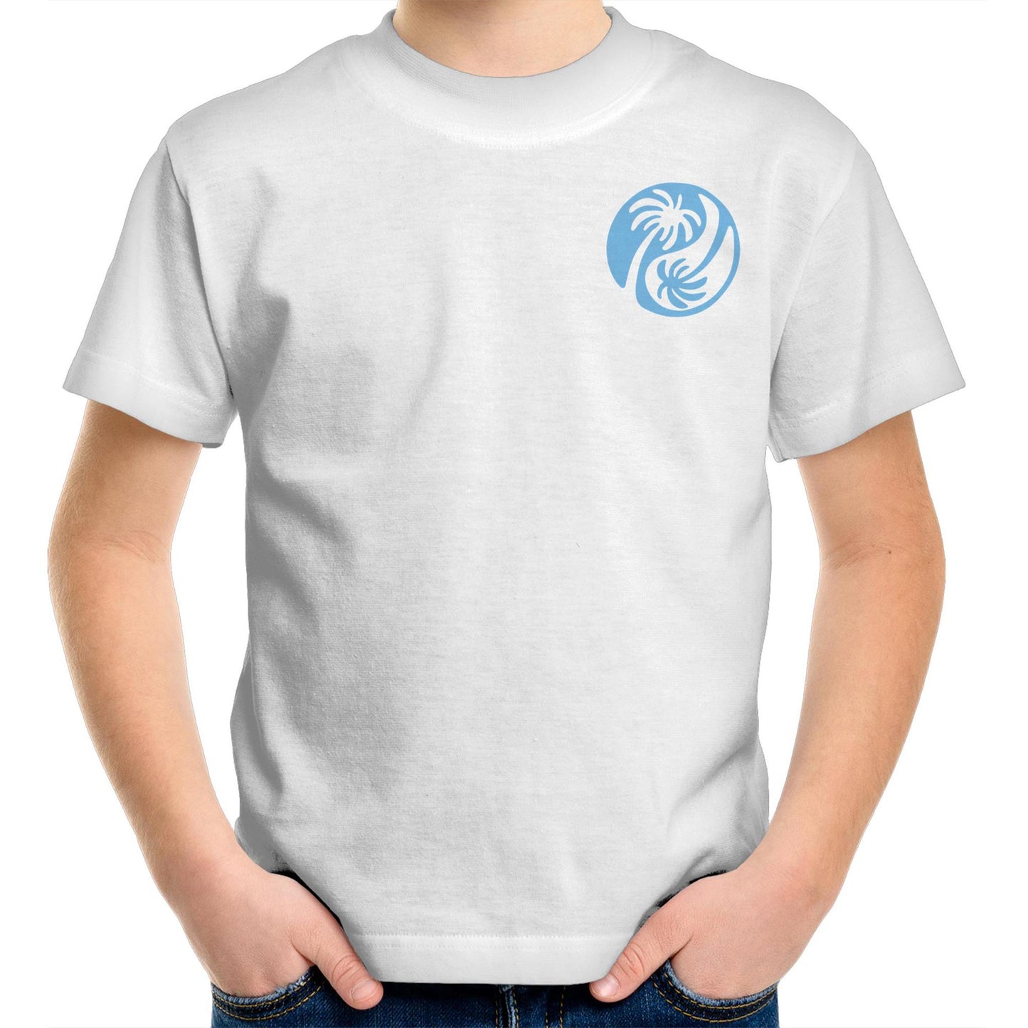 Cali Blue Ying Yang - Kids Tee