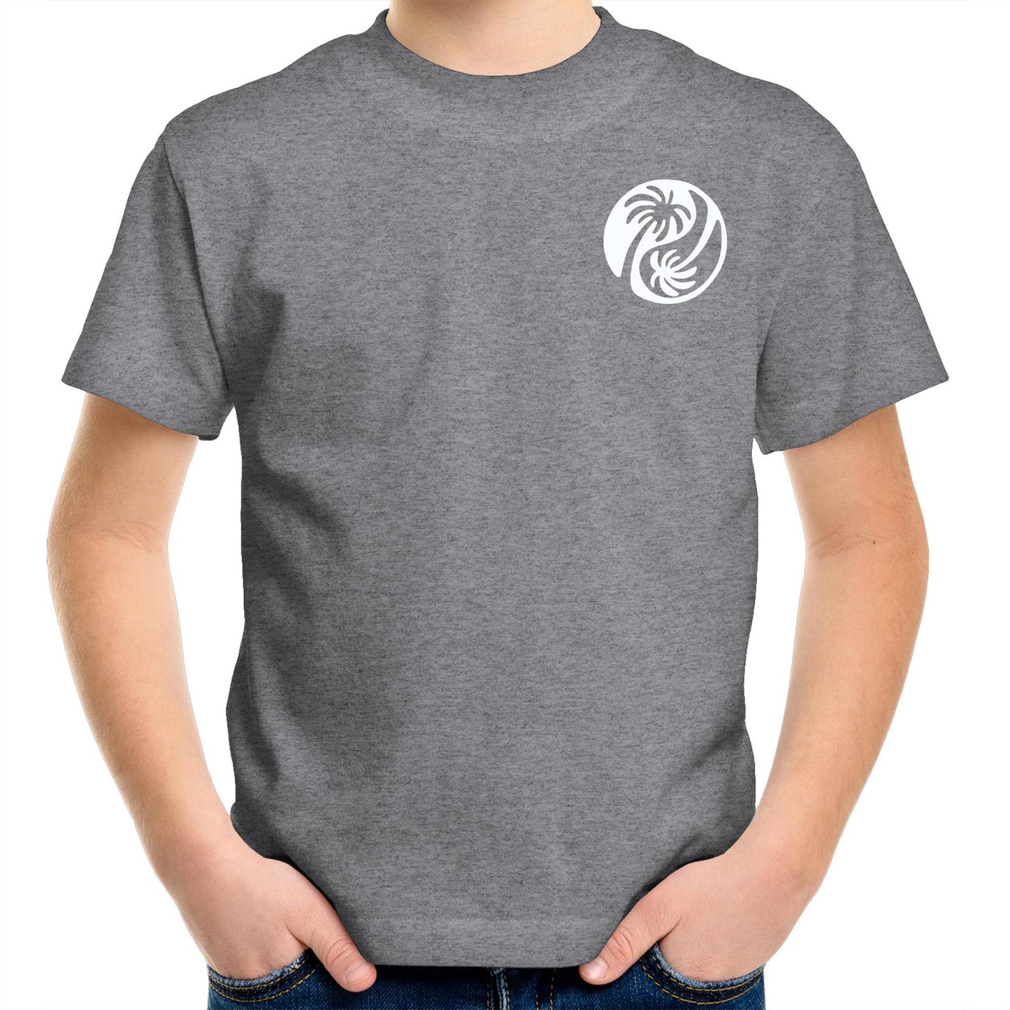 Cali White Ying Yang - Kids Tee