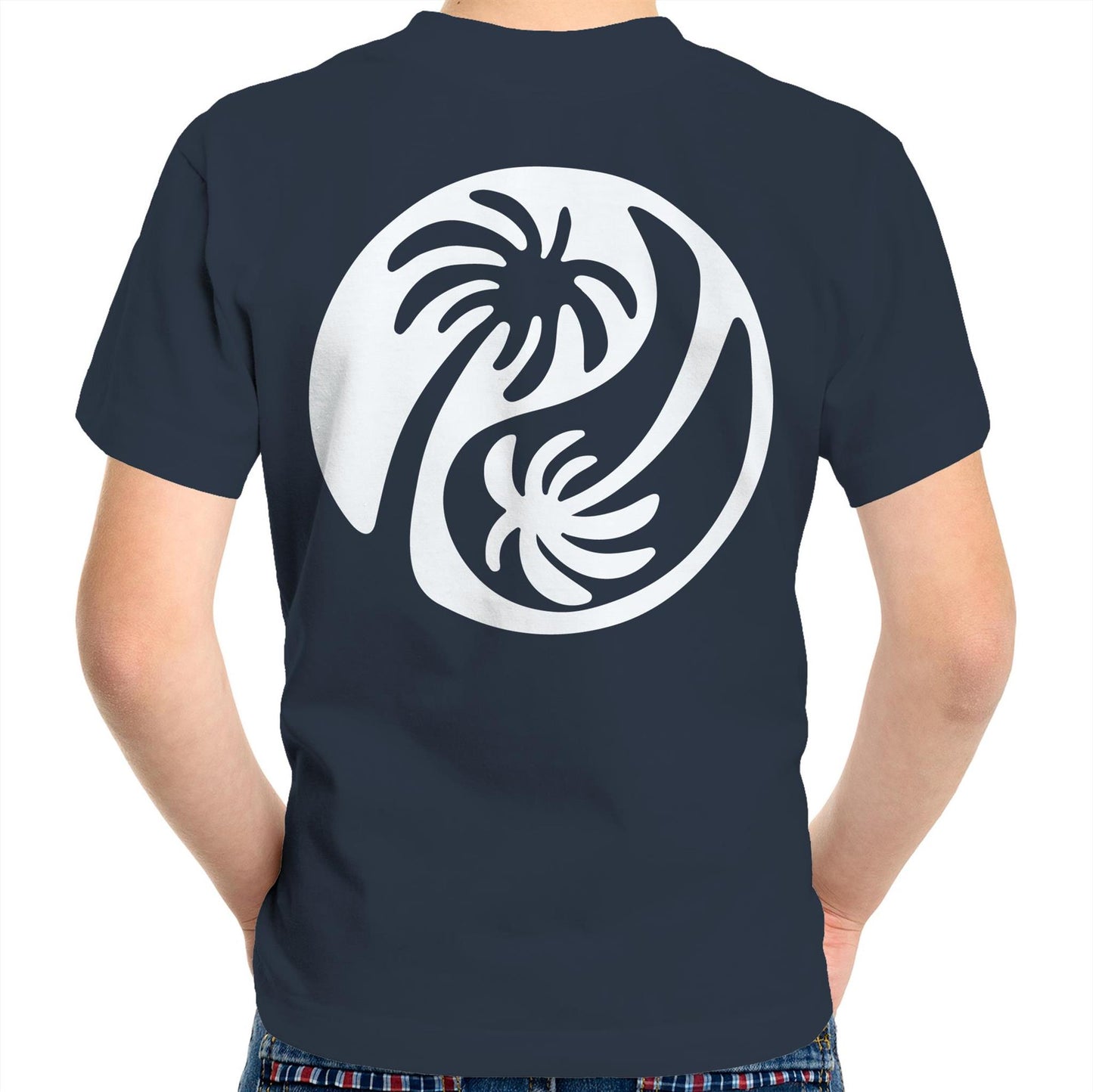 Cali White Ying Yang - Kids Tee