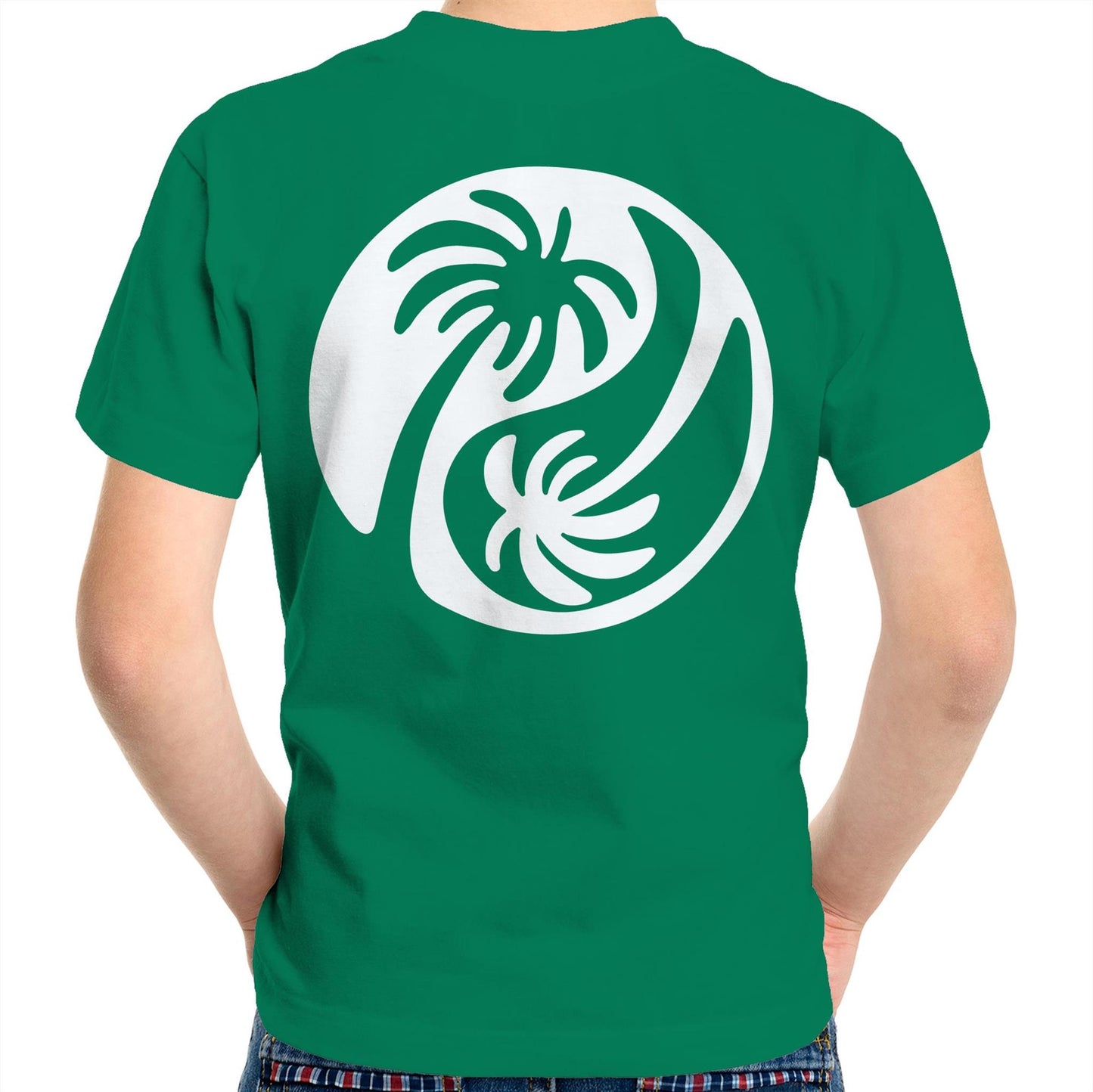 Cali White Ying Yang - Kids Tee