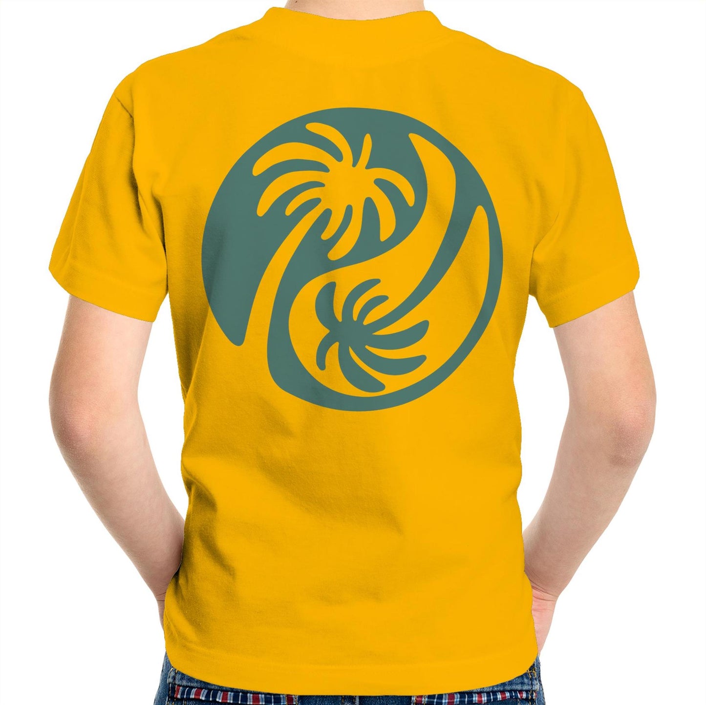 Cali Green Ying Yang - Kids Tee