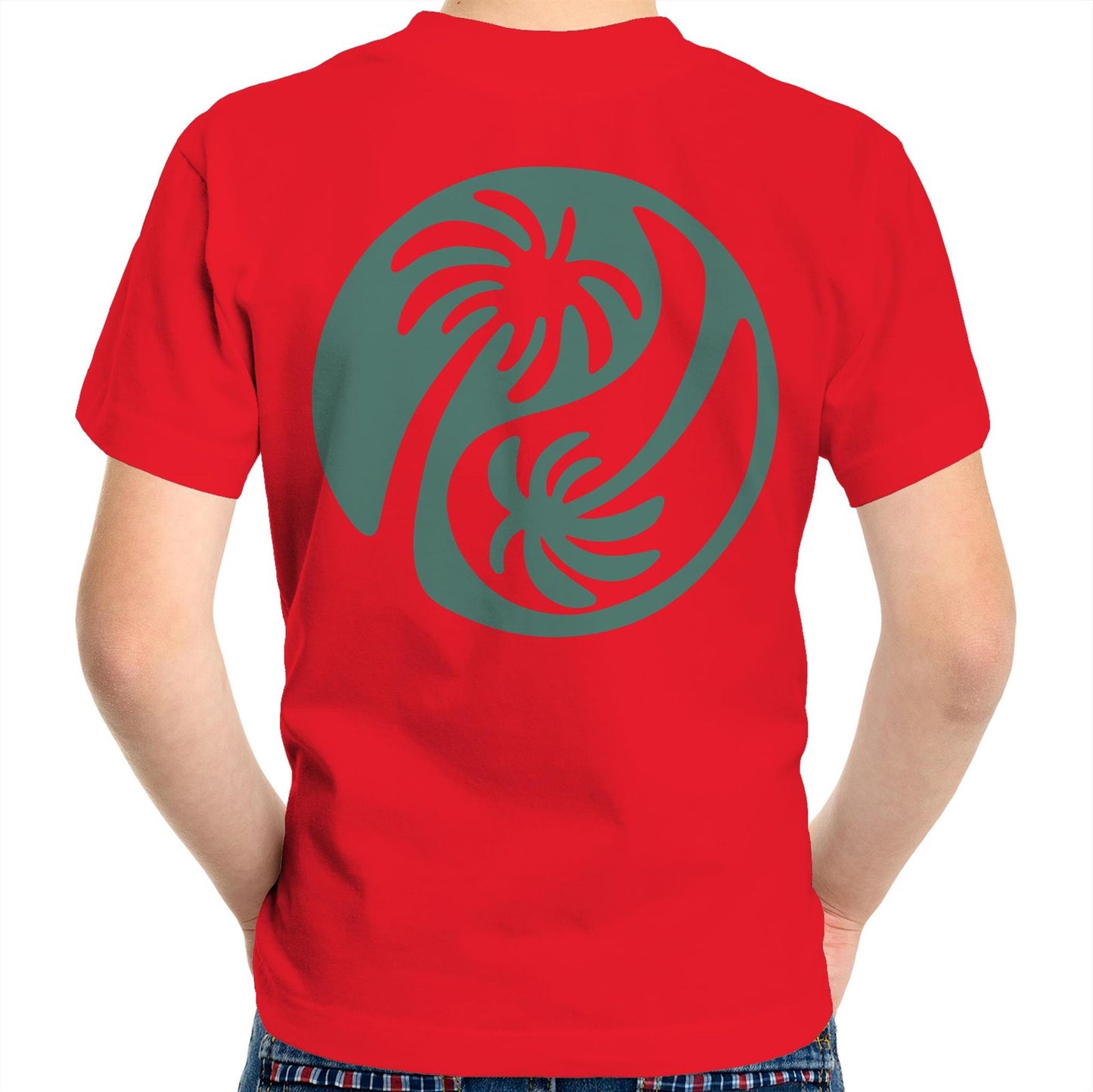 Cali Green Ying Yang - Kids Tee