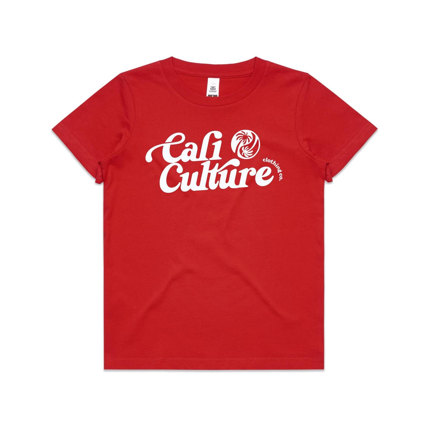 Red Day Tee - White Cali Culture Youth