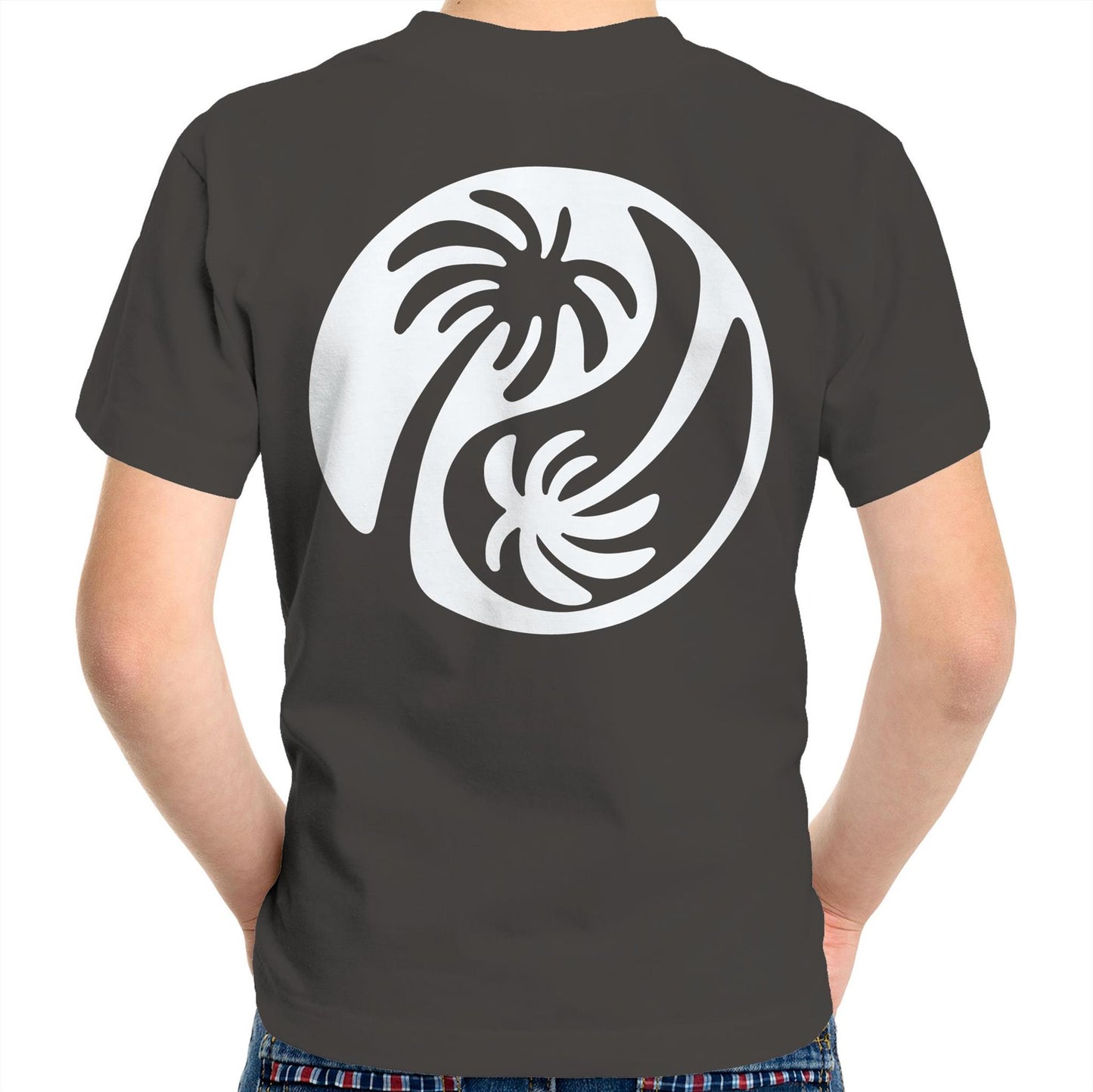 Cali White Ying Yang - Kids Tee