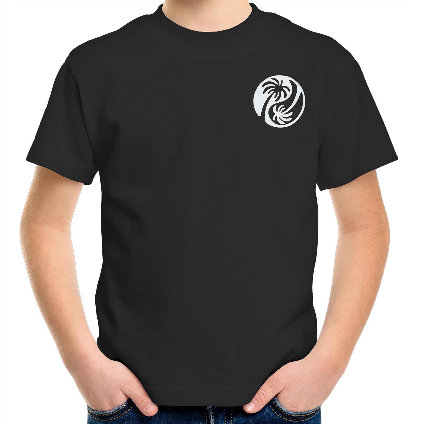 Cali White Ying Yang - Kids Tee