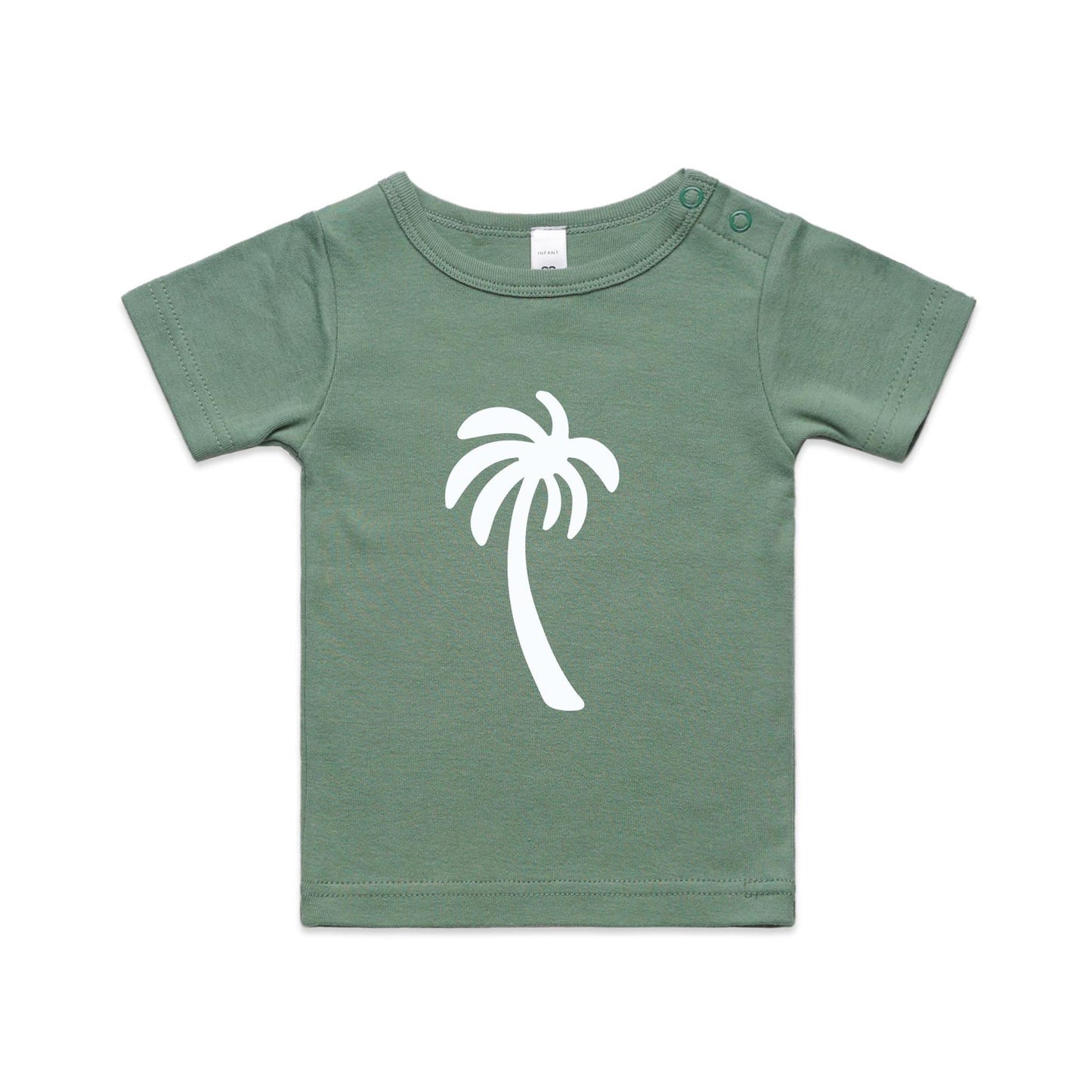 Mini Palm Tee - White Palm