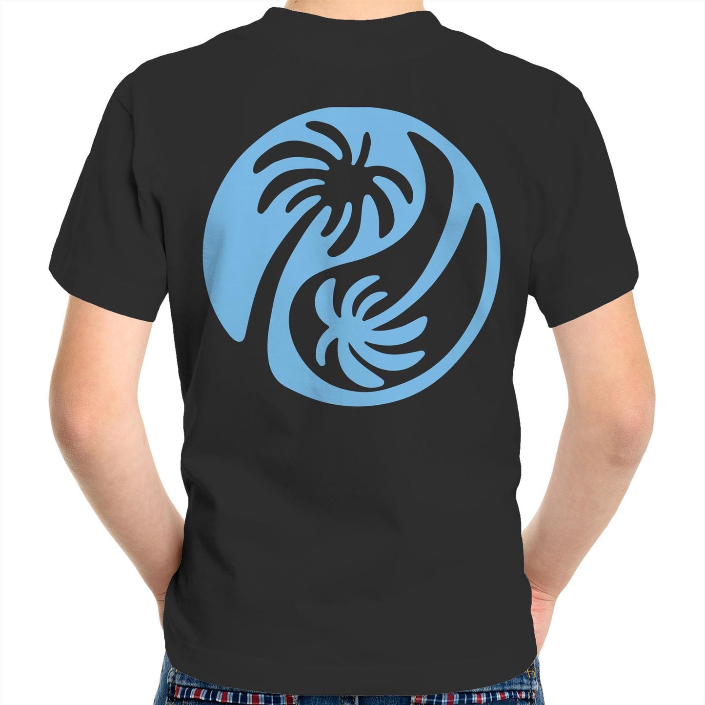 Cali Blue Ying Yang - Kids Tee