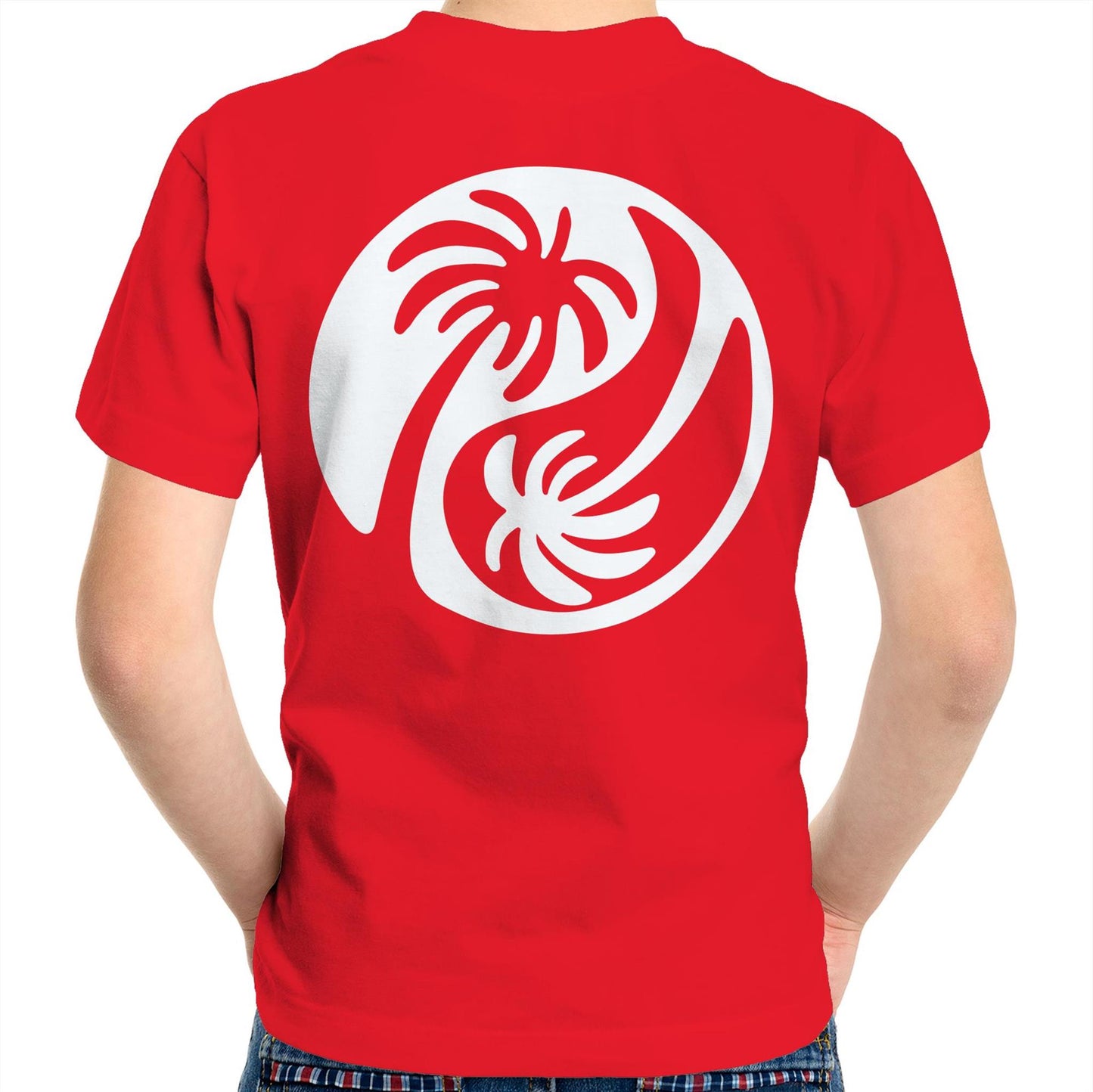 Cali White Ying Yang - Kids Tee