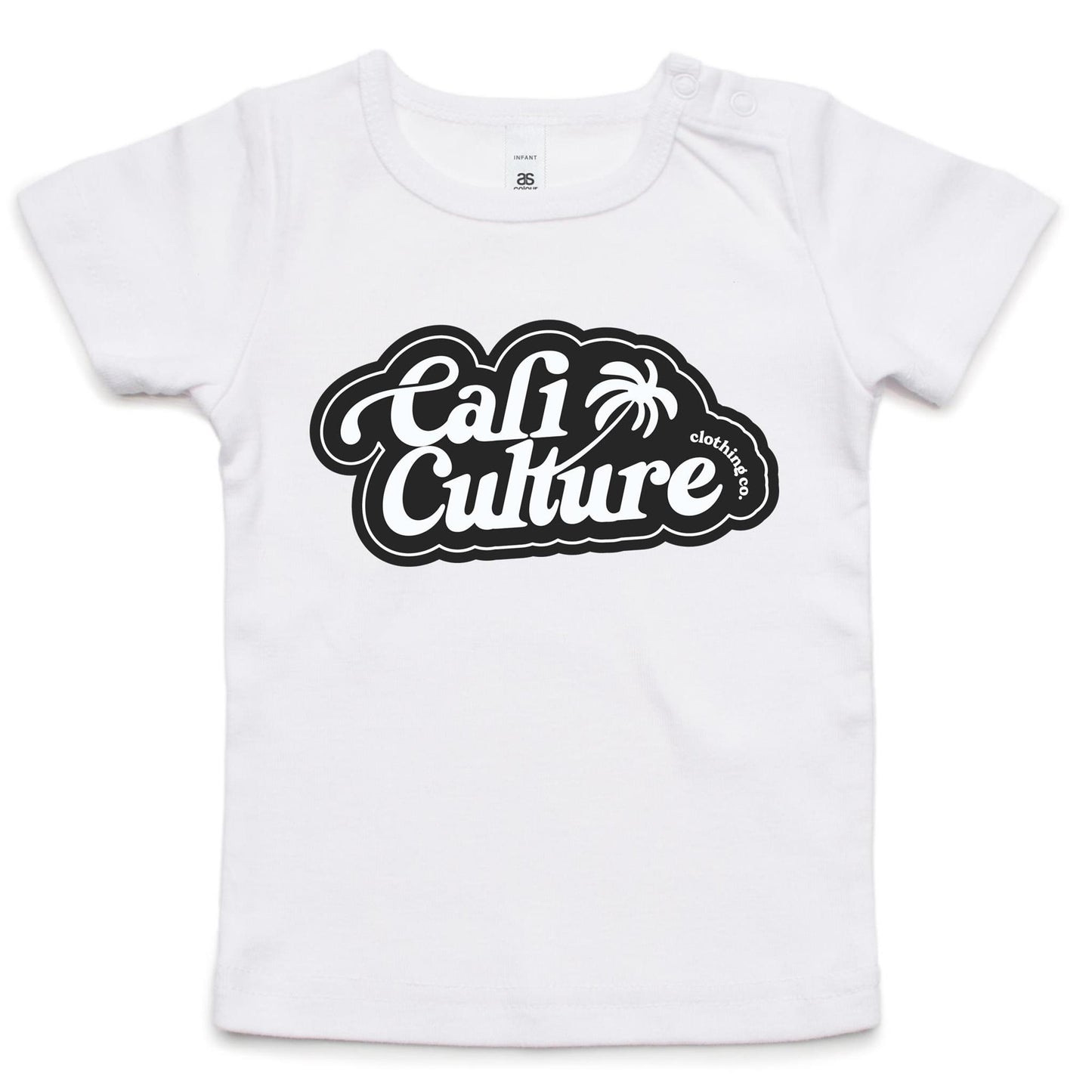 Cali Black Bubble Palm - Infant Tee