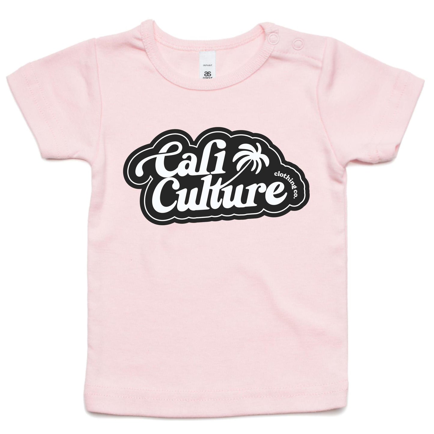 Cali Black Bubble Palm - Infant Tee