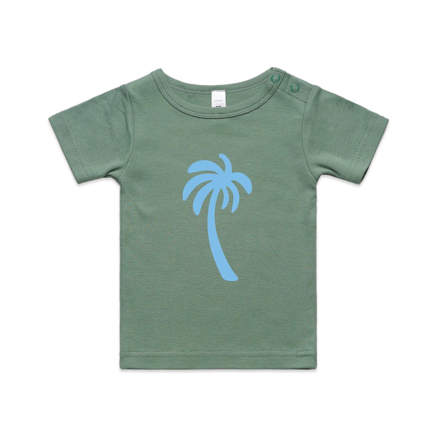 Mini Palm Tee - Blue Palm