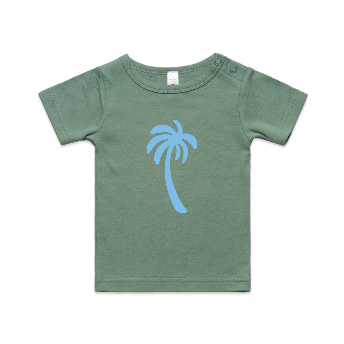 Mini Palm Tee - Blue Palm