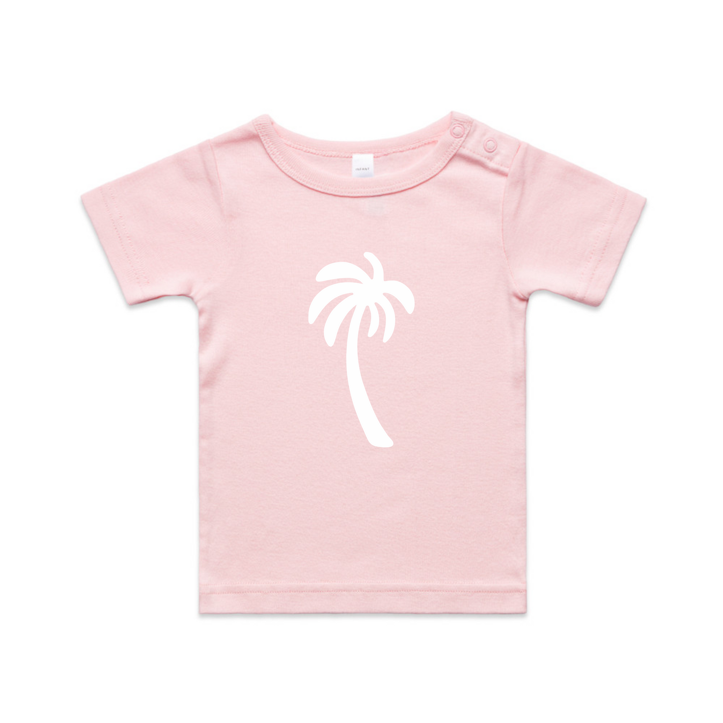 Mini Palm Tee - White Palm