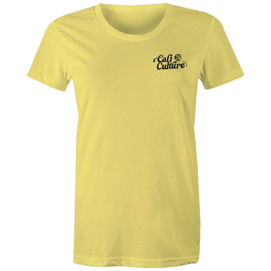 Yellow Day Tee - Women's Black Logo