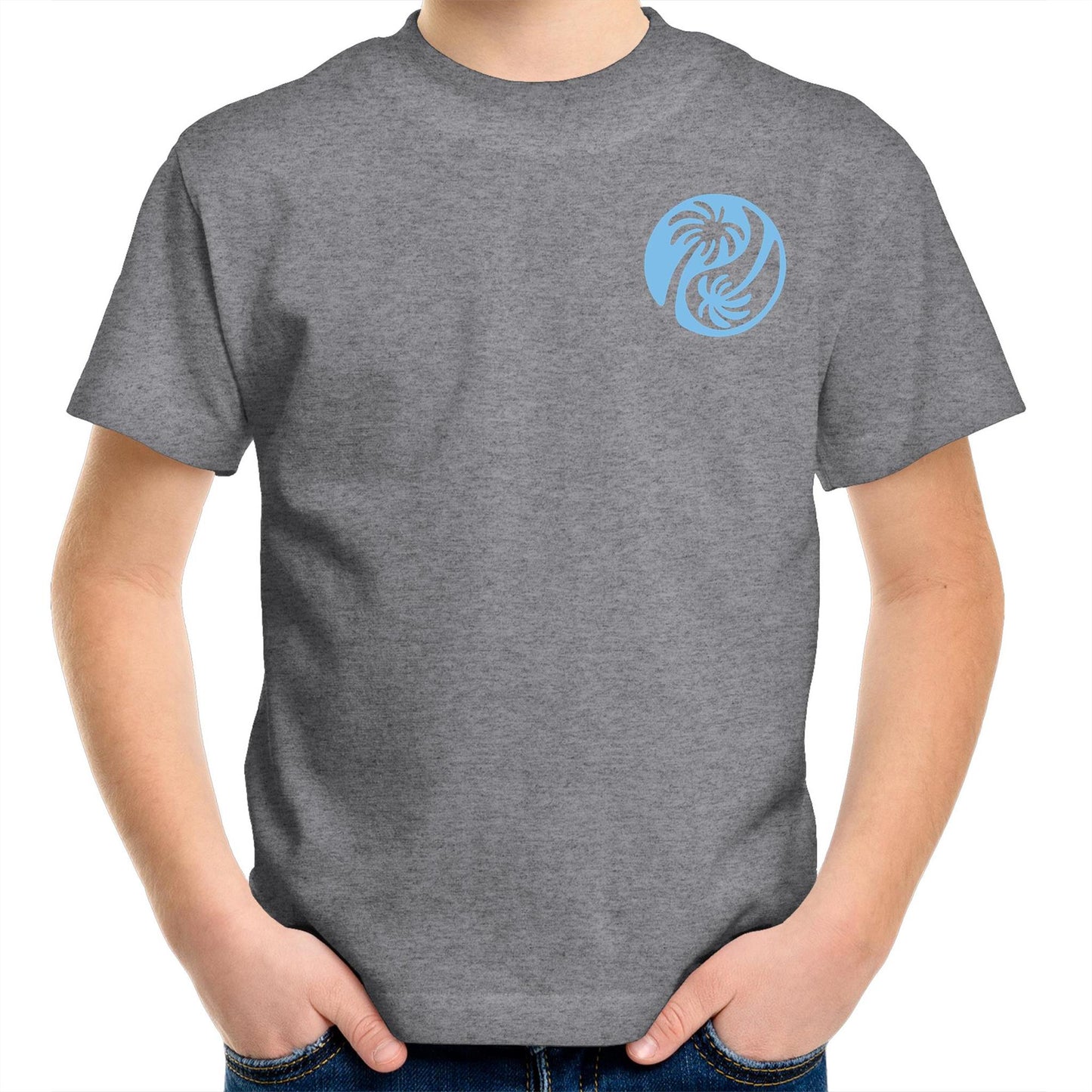 Cali Blue Ying Yang - Kids Tee