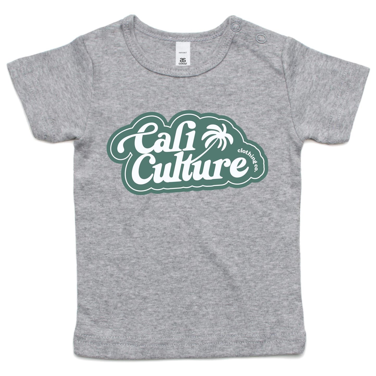 Cali Green Bubble Palm - Infant Tee