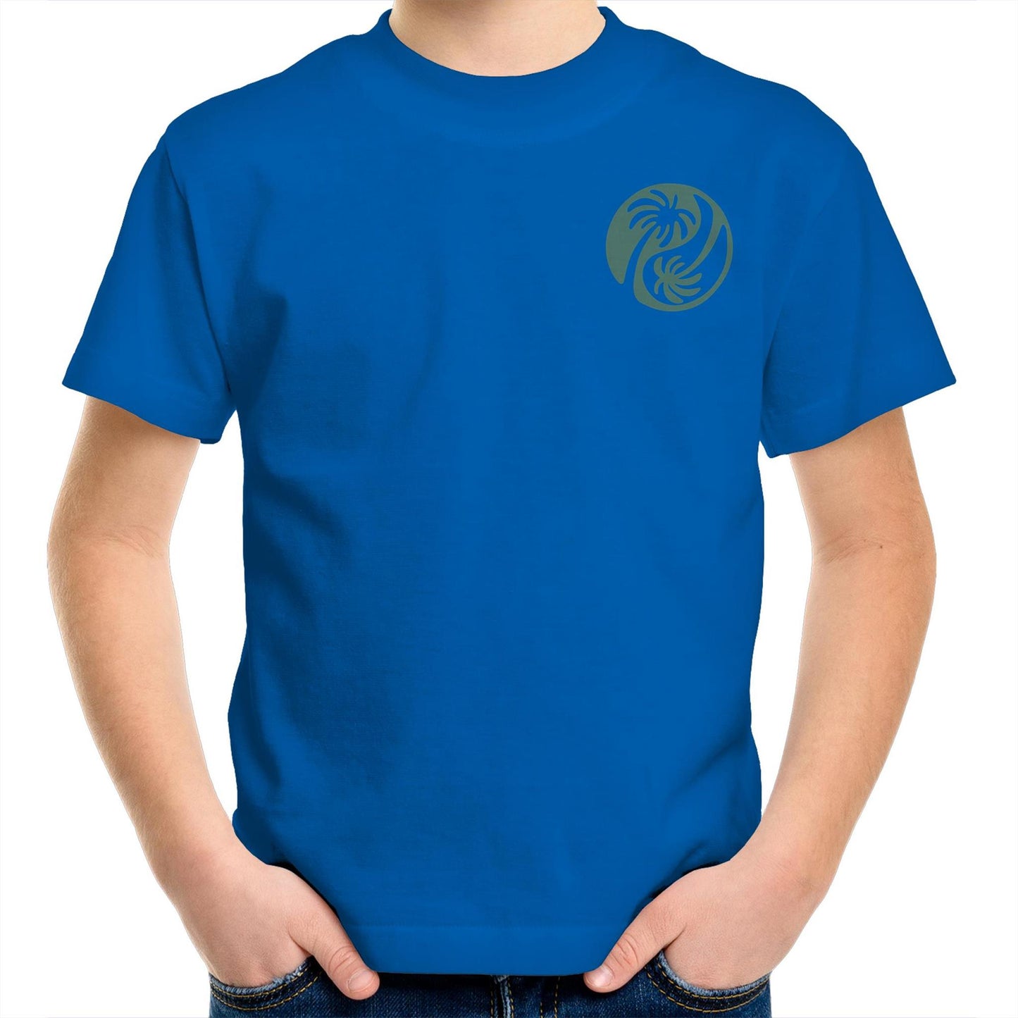 Cali Green Ying Yang - Kids Tee