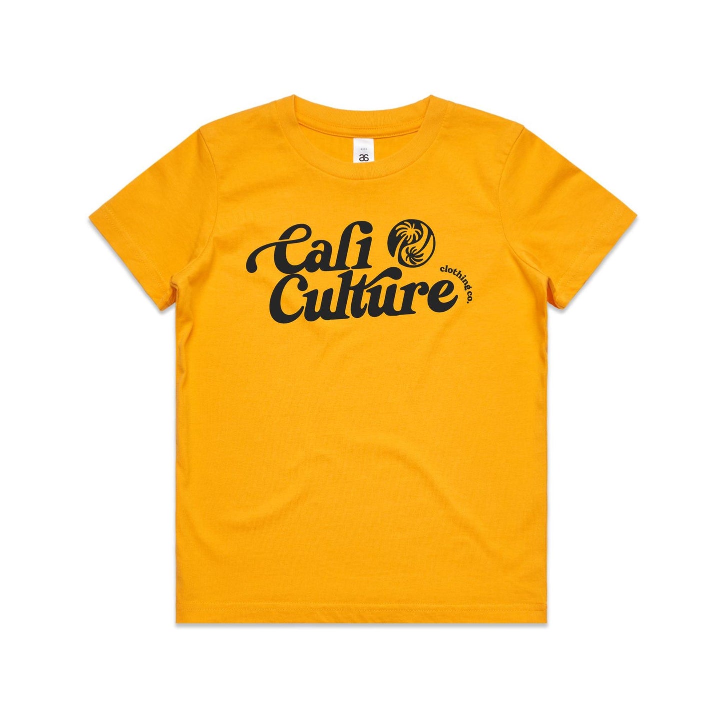 Yellow Day Tee - Kids Black Cali Culture