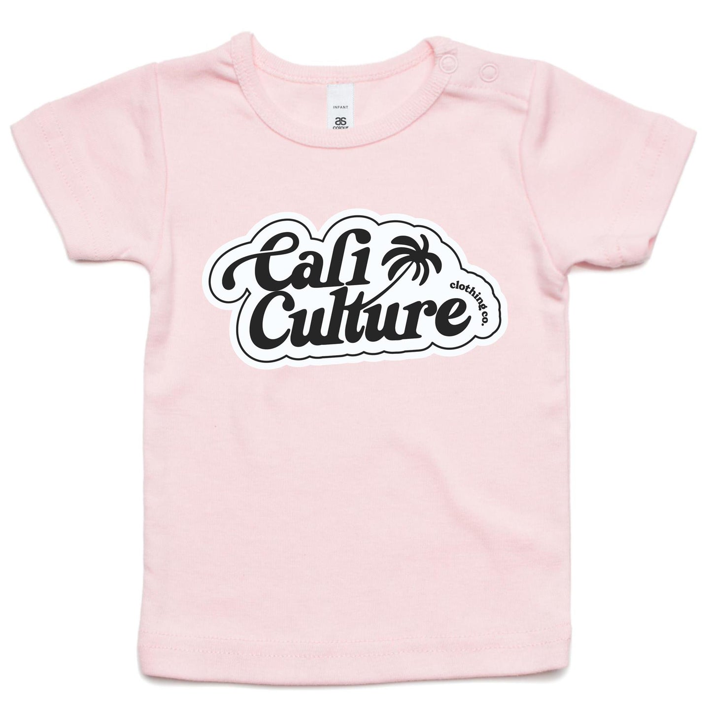 Cali White Bubble Palm - Infant Tee