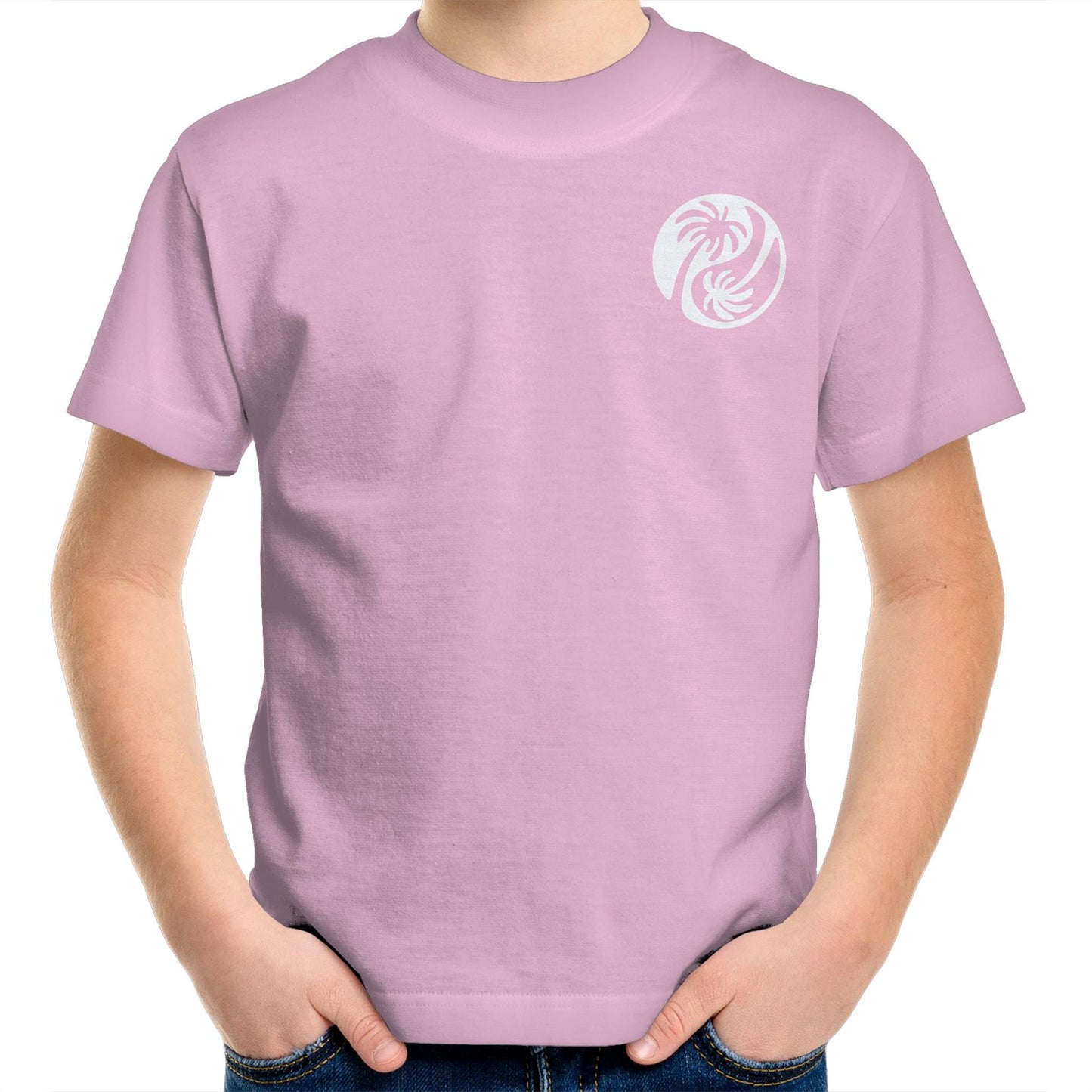 Cali White Ying Yang - Kids Tee