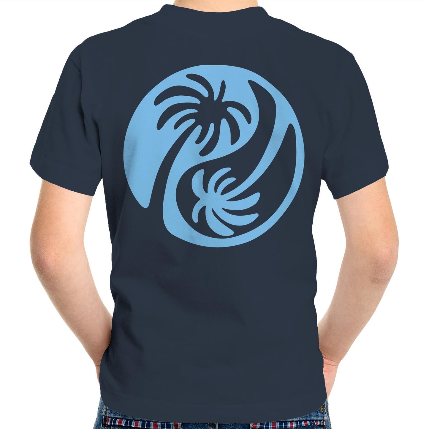 Cali Blue Ying Yang - Kids Tee