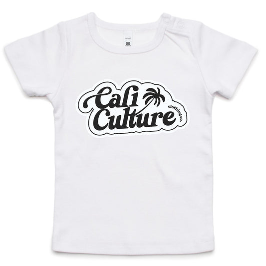 Cali White Bubble Palm - Infant Tee