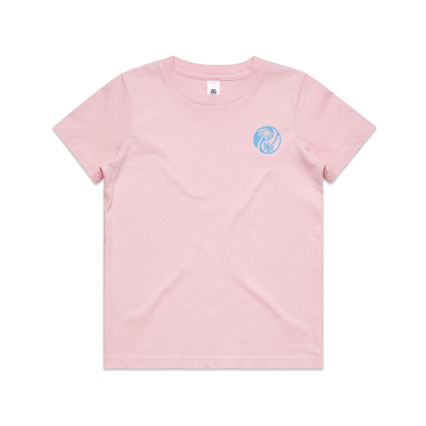 Youth Yin - Yang Palm Tee - Blue Logo
