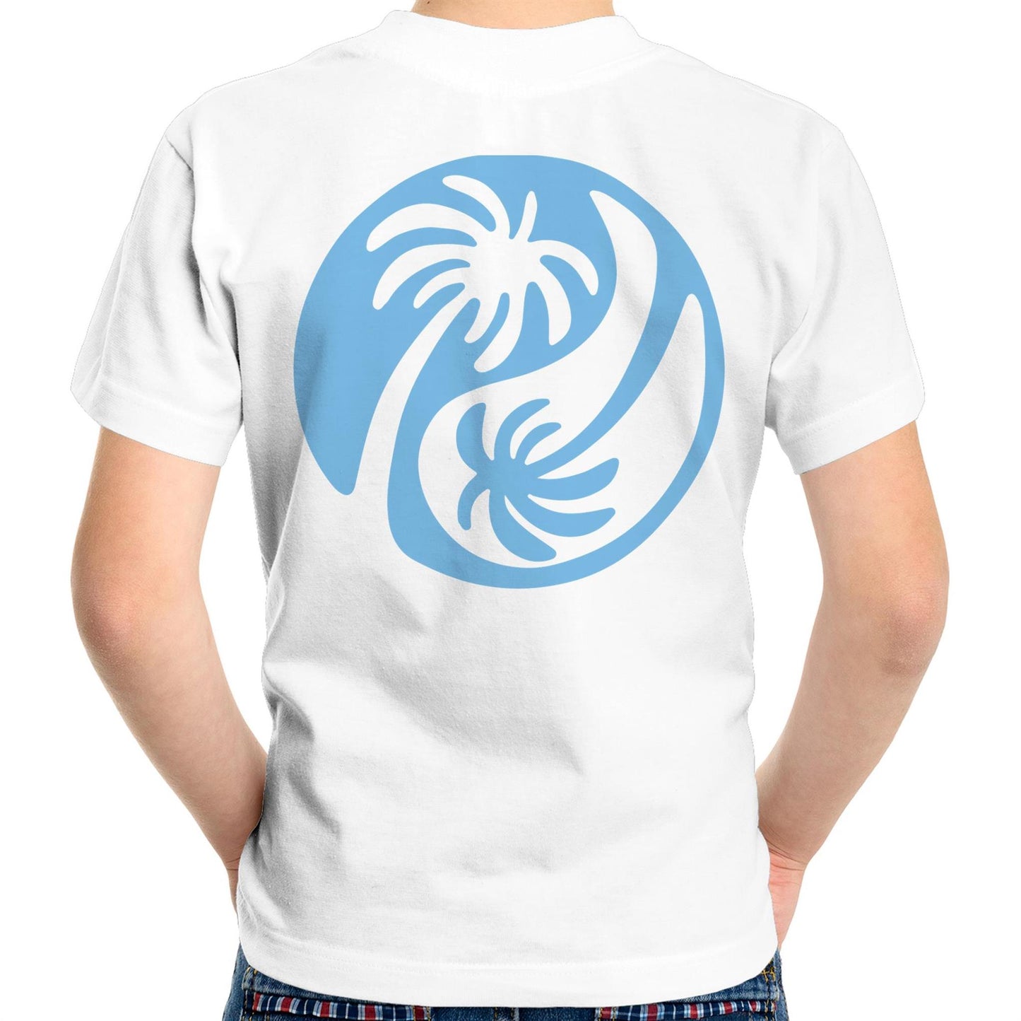 Cali Blue Ying Yang - Kids Tee