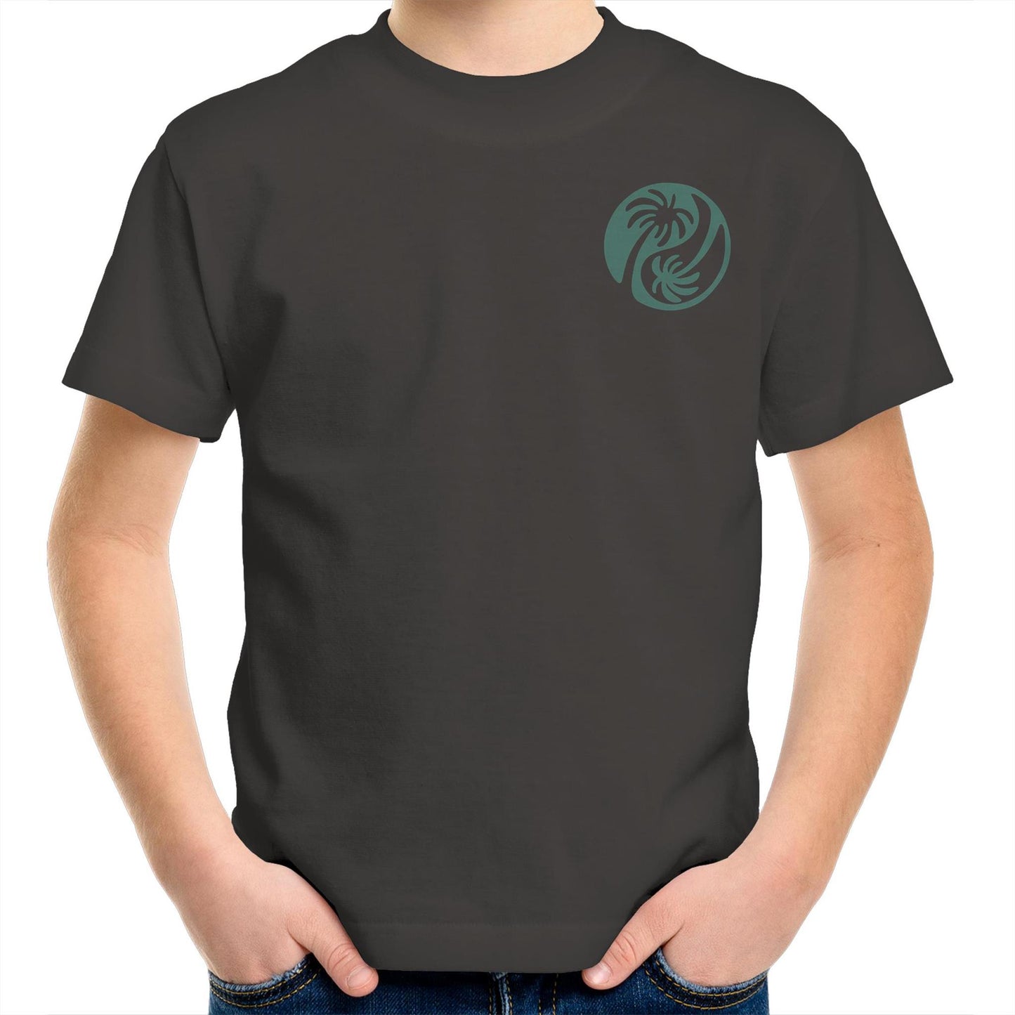 Cali Green Ying Yang - Kids Tee