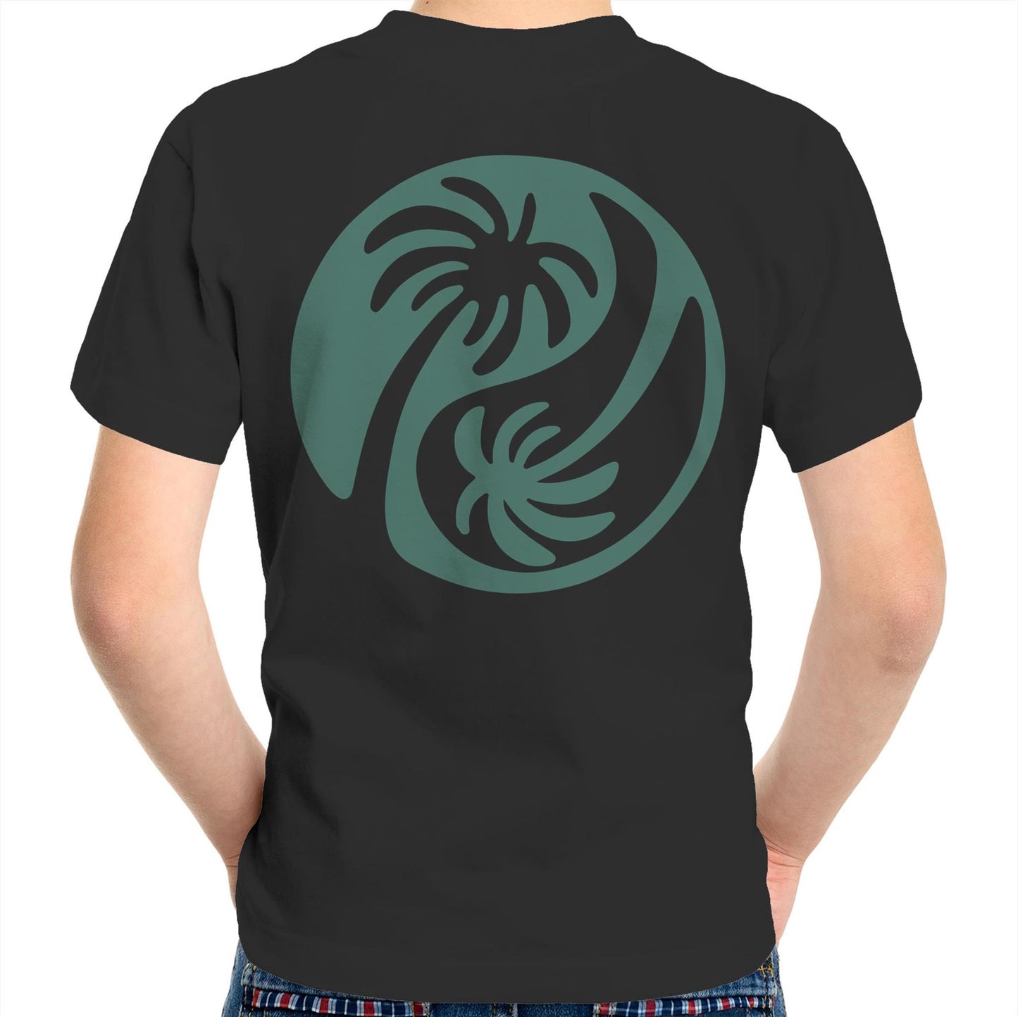 Cali Green Ying Yang - Kids Tee