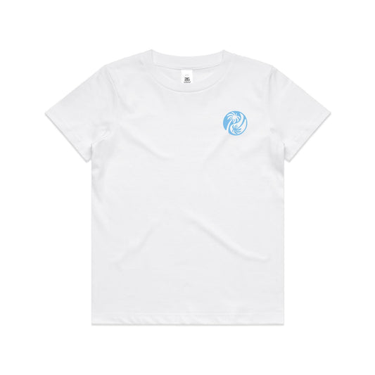 Youth Yin - Yang Palm Tee - Blue Logo