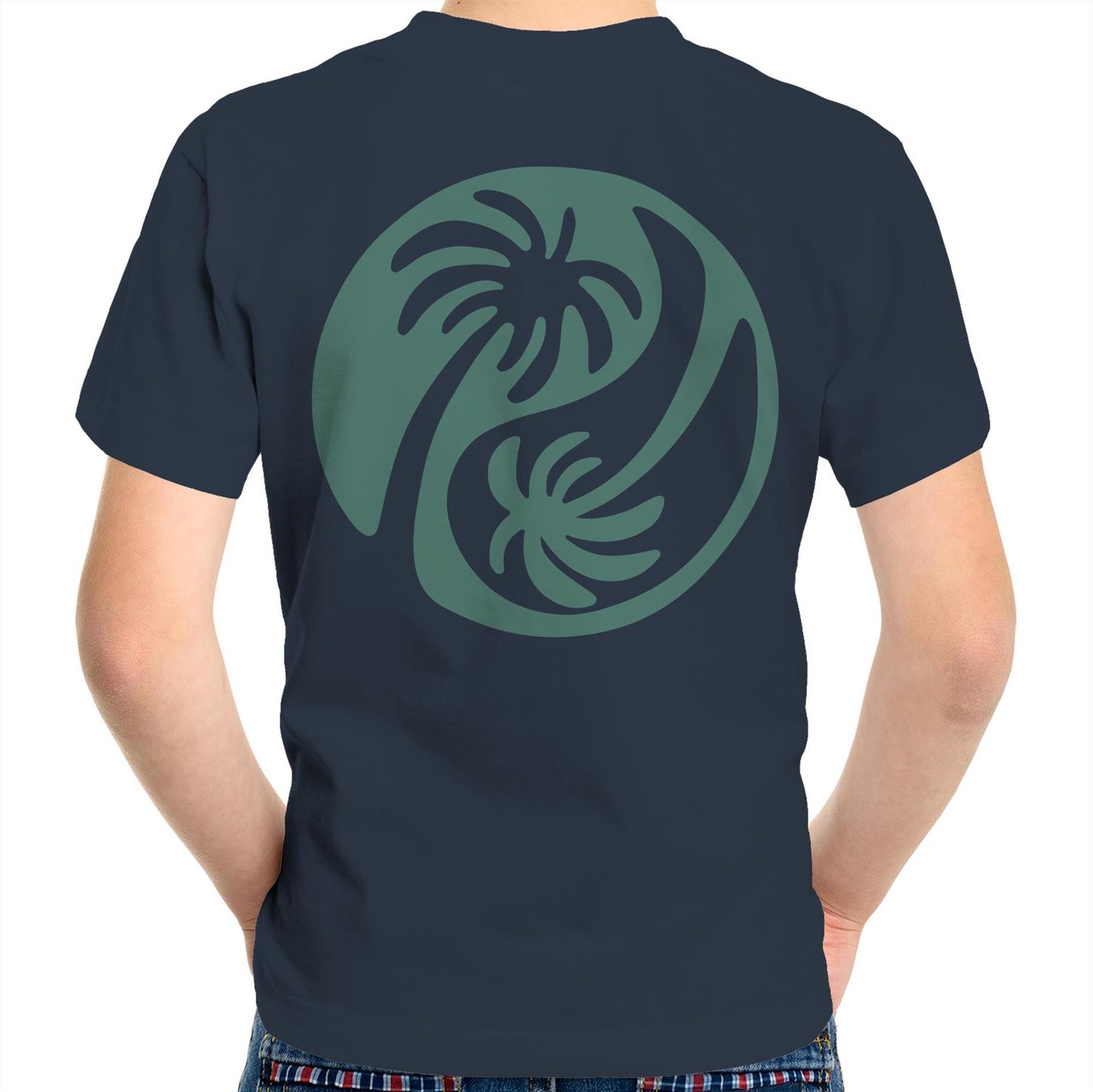 Cali Green Ying Yang - Kids Tee
