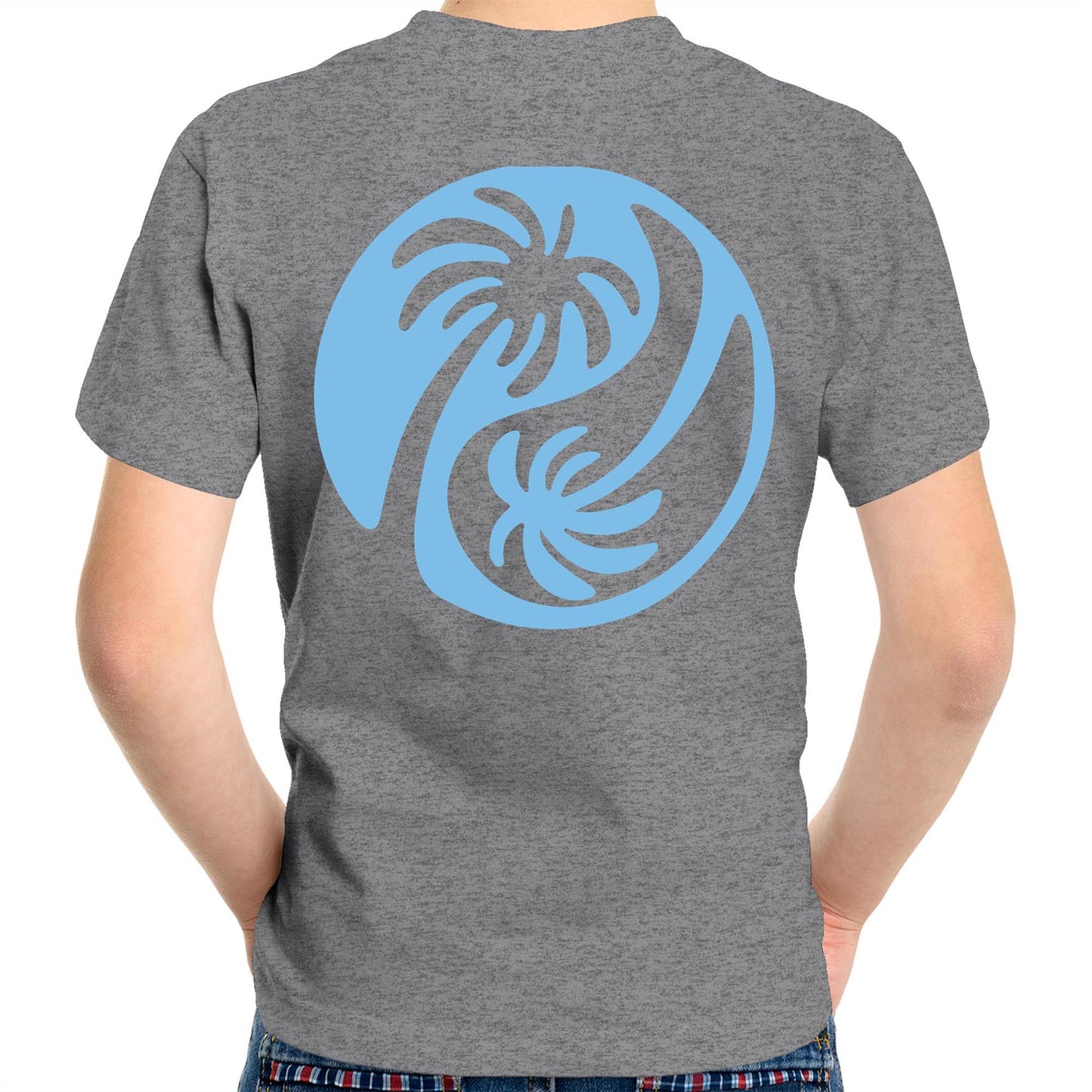 Cali Blue Ying Yang - Kids Tee
