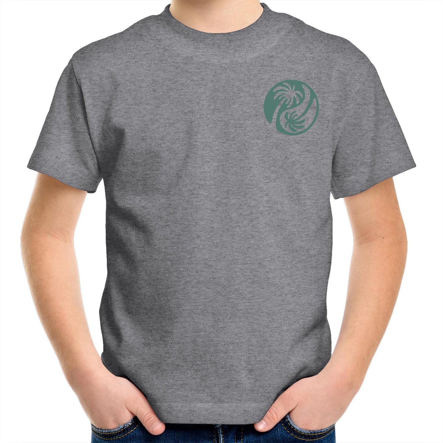 Cali Green Ying Yang - Kids Tee