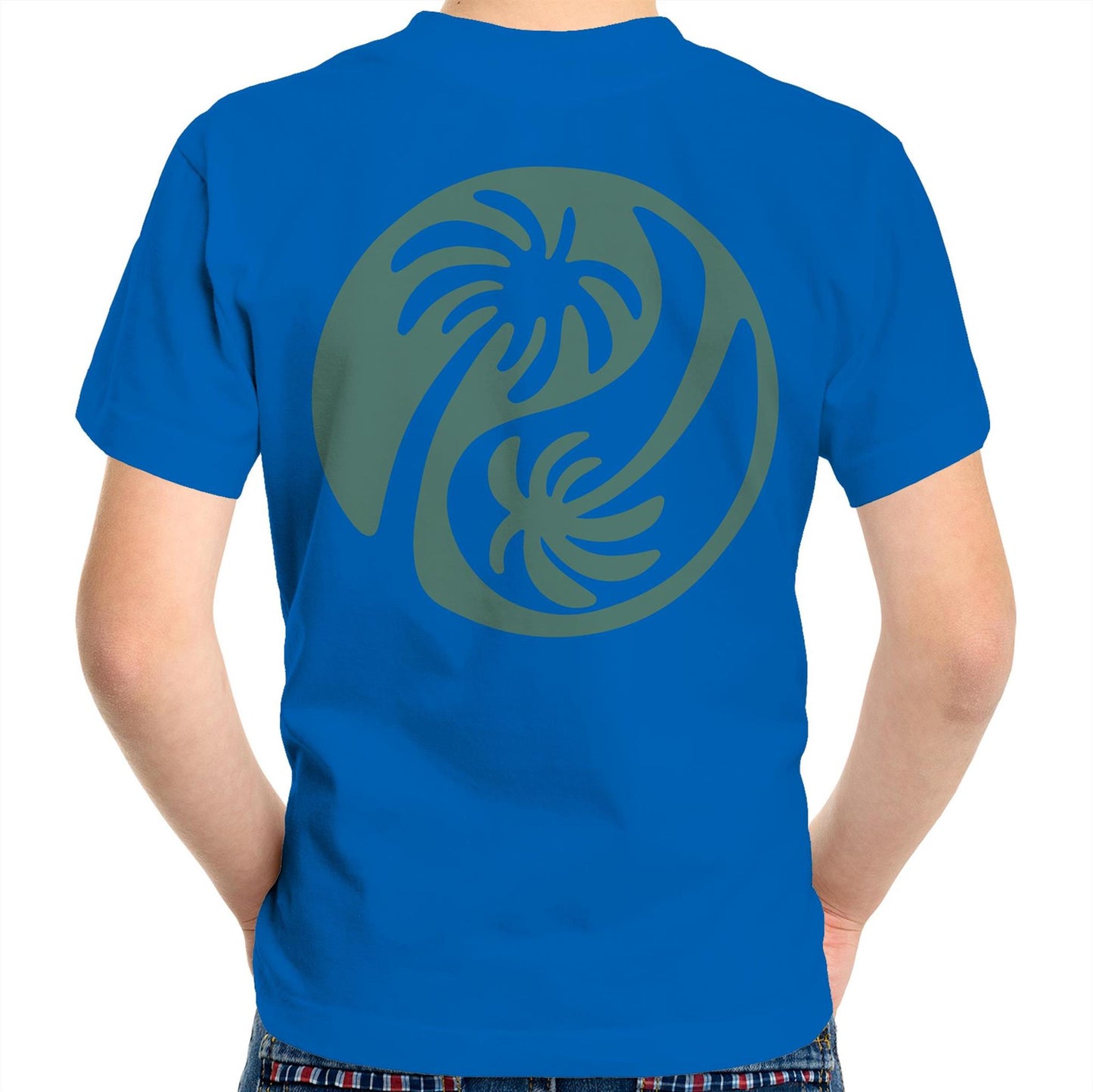 Cali Green Ying Yang - Kids Tee