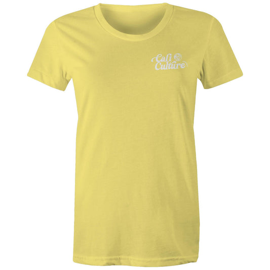 Yellow Day Tee - Women's White Logo