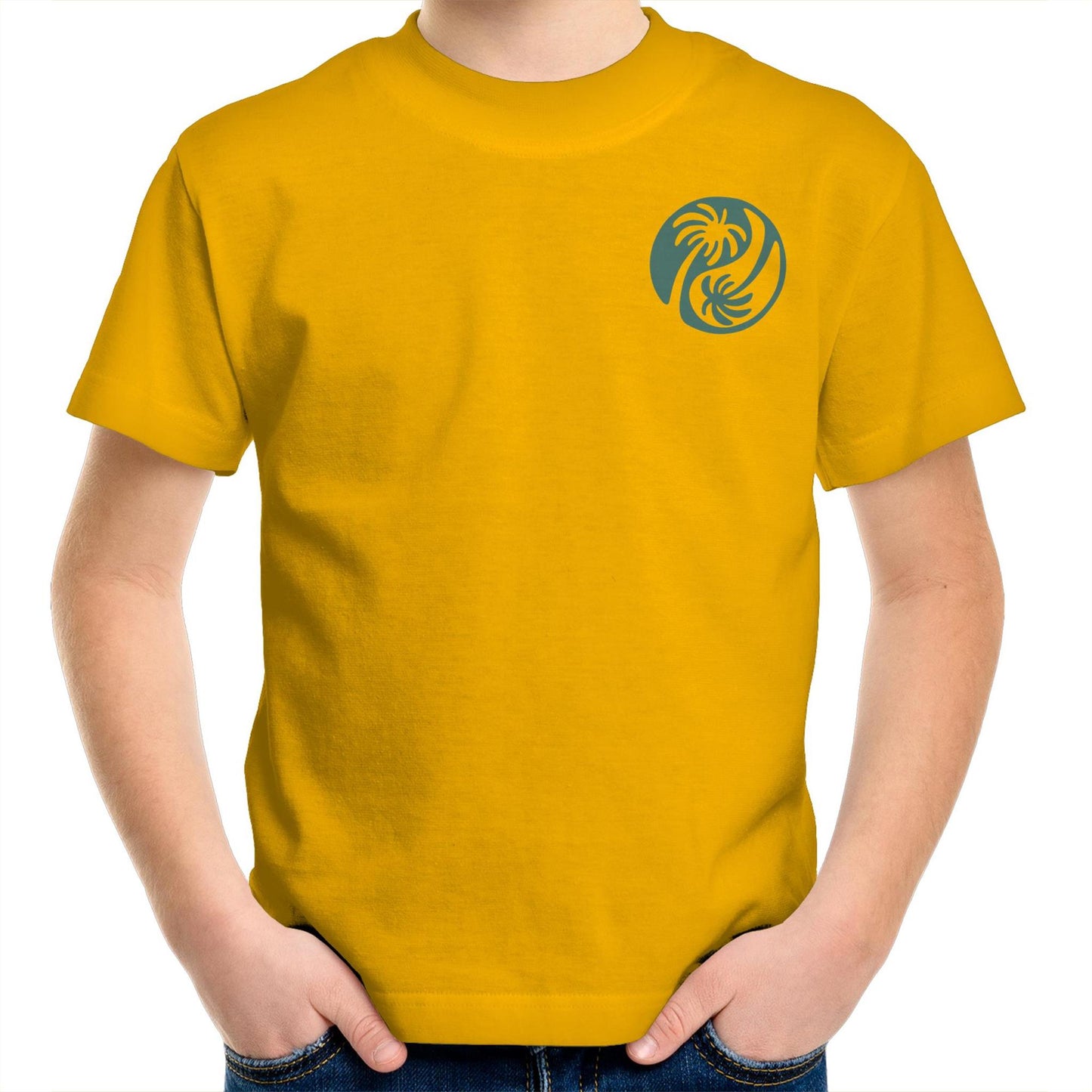 Cali Green Ying Yang - Kids Tee