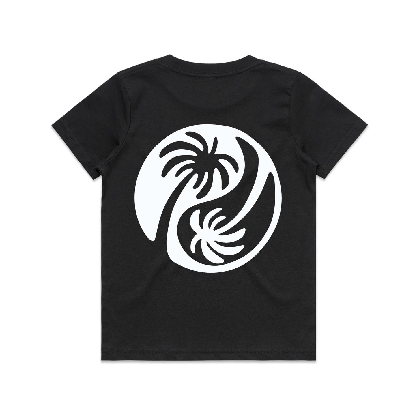 Youth Yin - Yang Palm Tee - White Logo