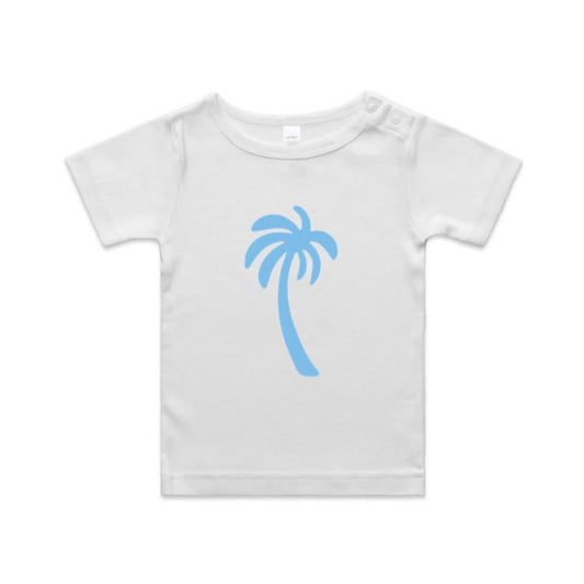 Mini Palm Tee - Blue Palm