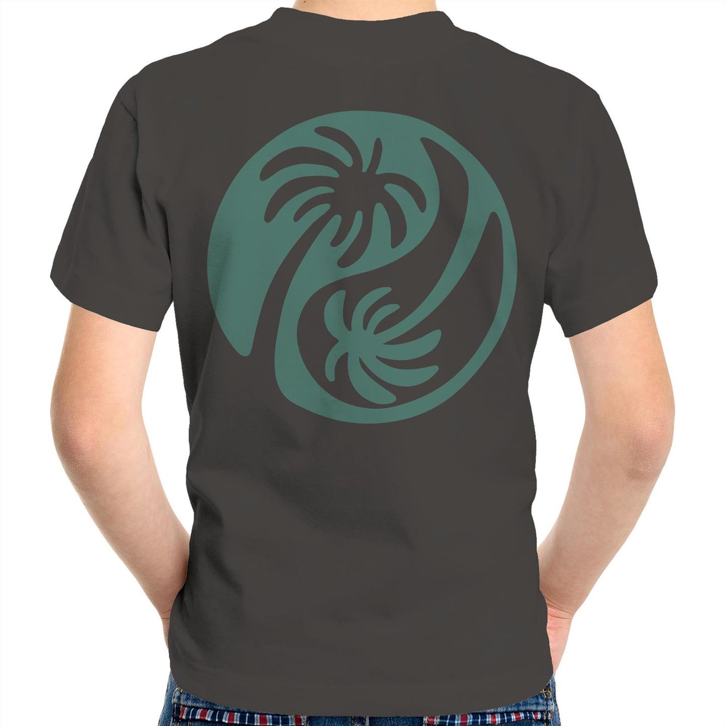 Cali Green Ying Yang - Kids Tee