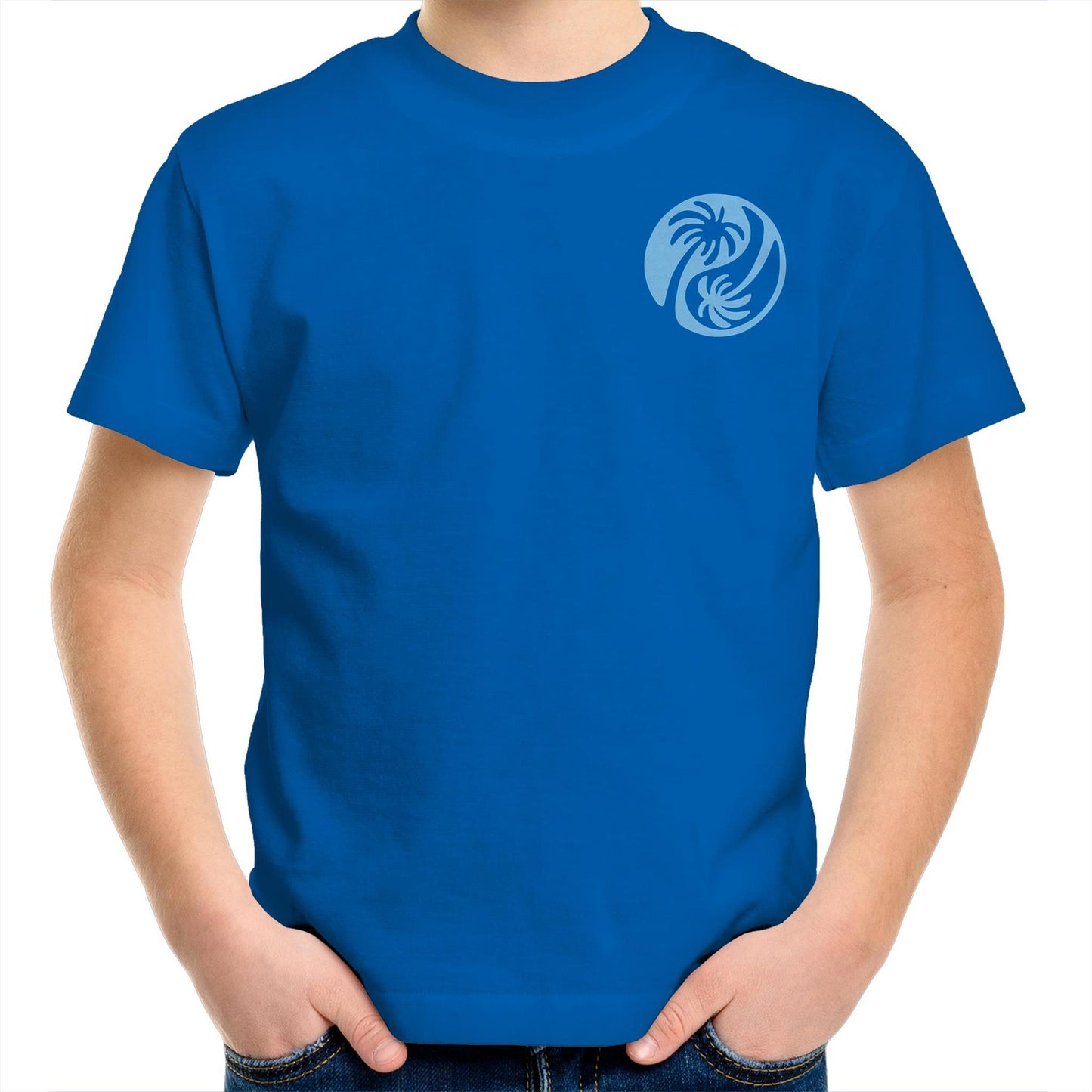 Cali Blue Ying Yang - Kids Tee
