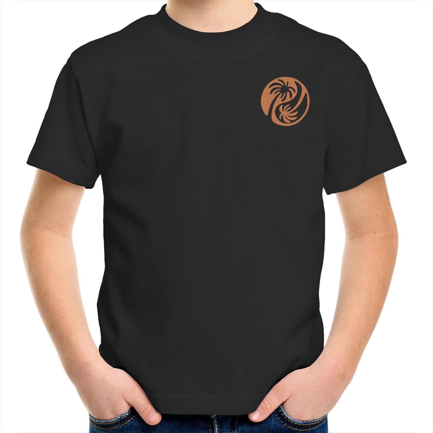 Kids Bronze Ying Yang - Kids Tee