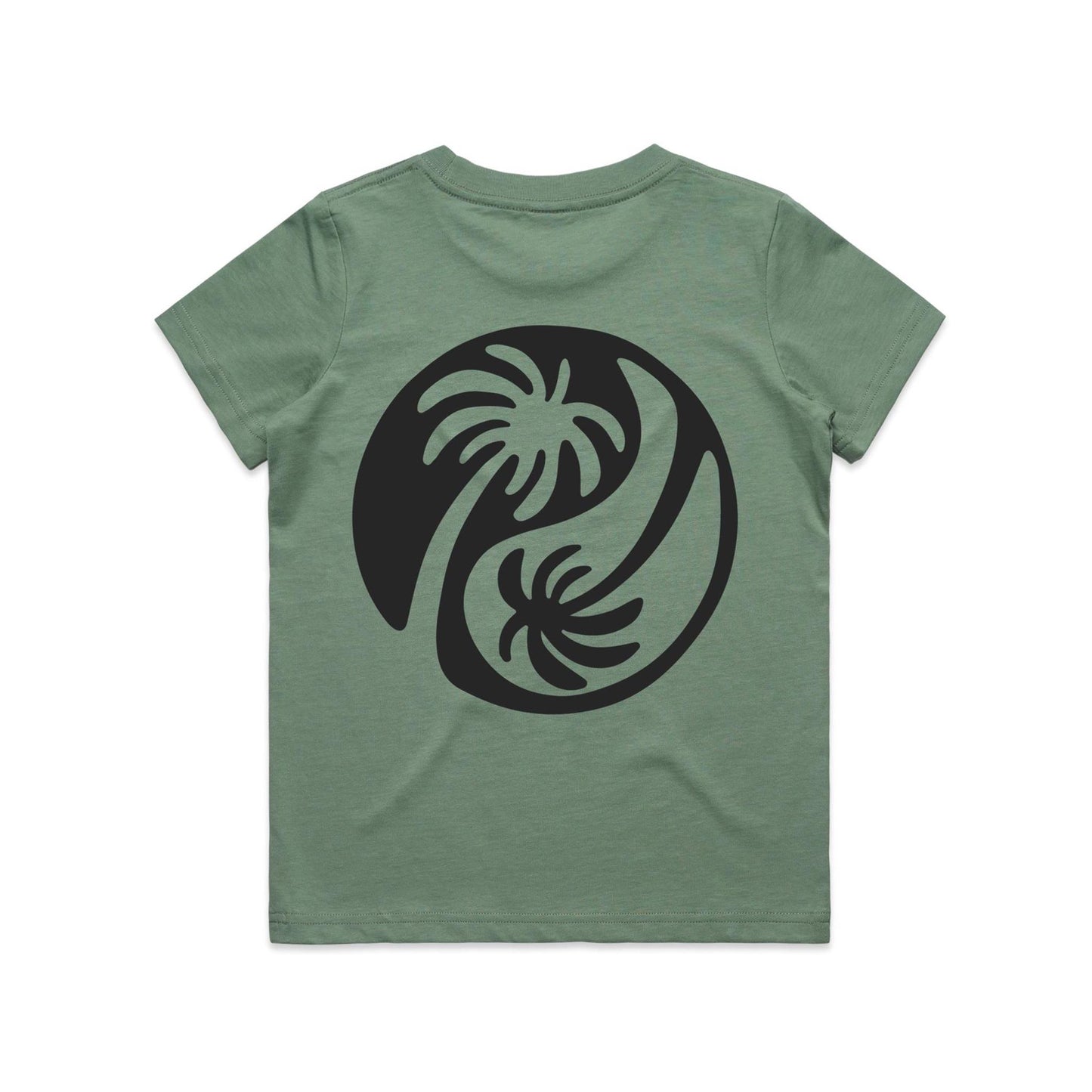Youth Yin - Yang Palm Tee - Black Logo