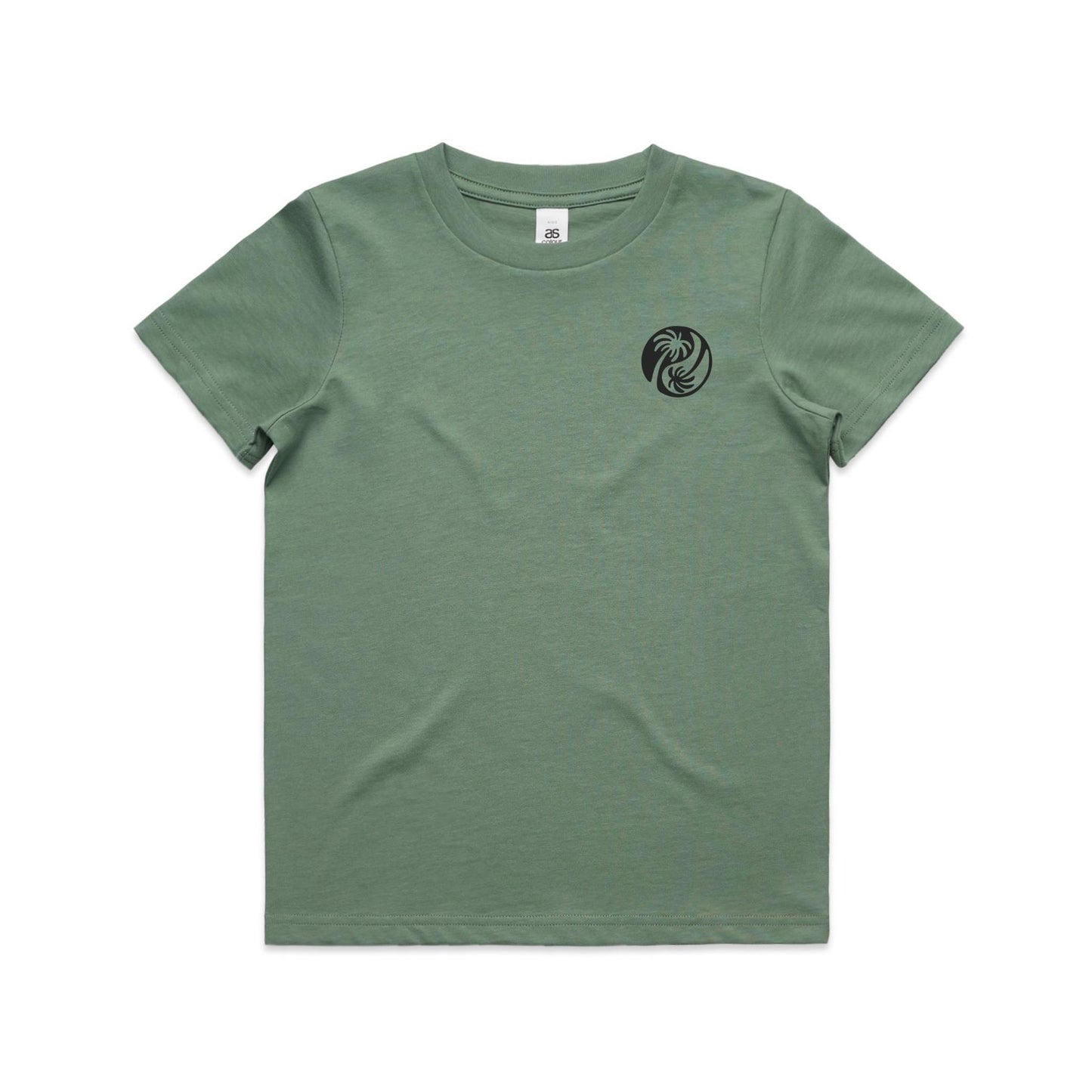 Youth Yin - Yang Palm Tee - Black Logo